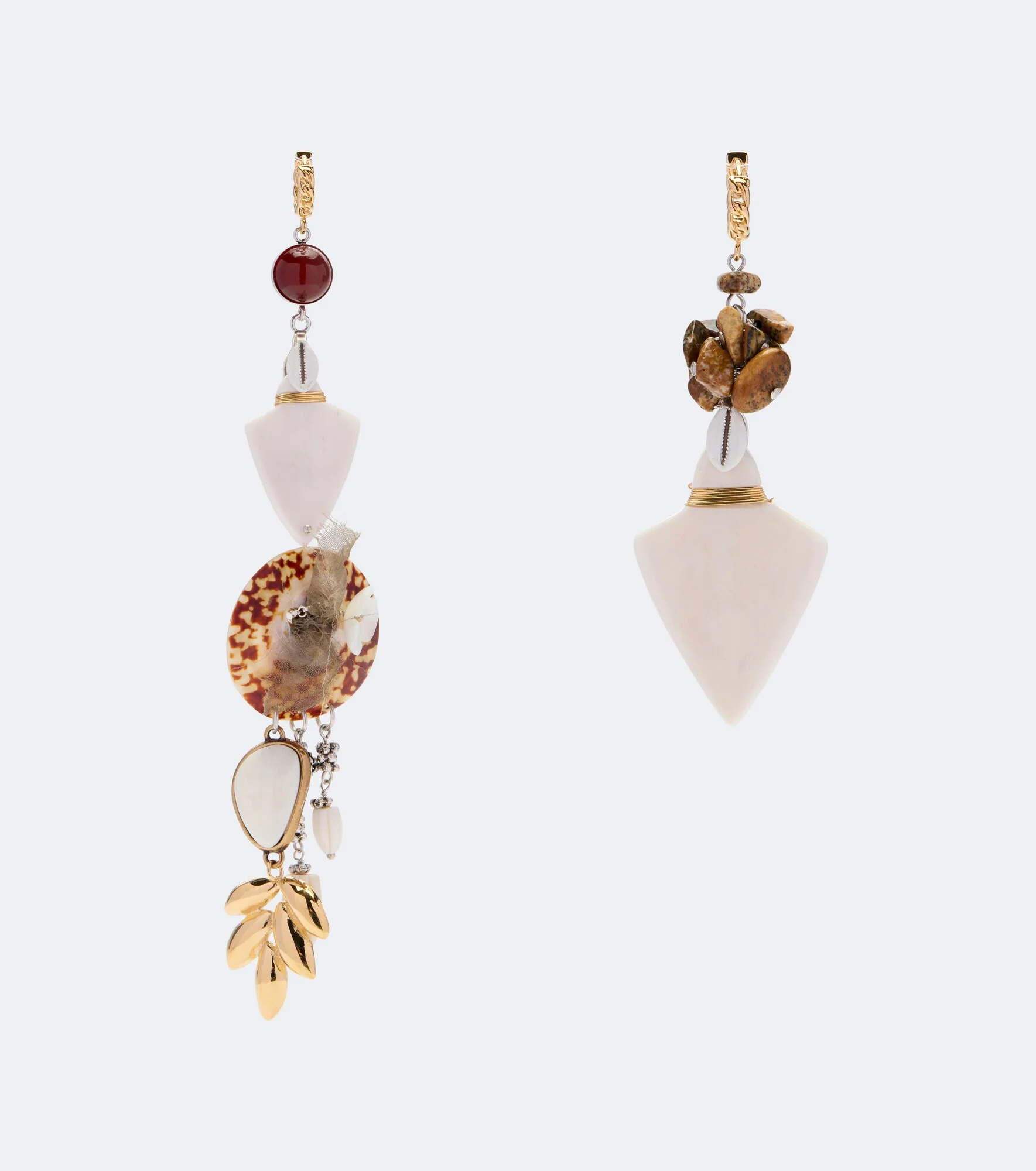 Anna asymmetric drop earrings - 1
