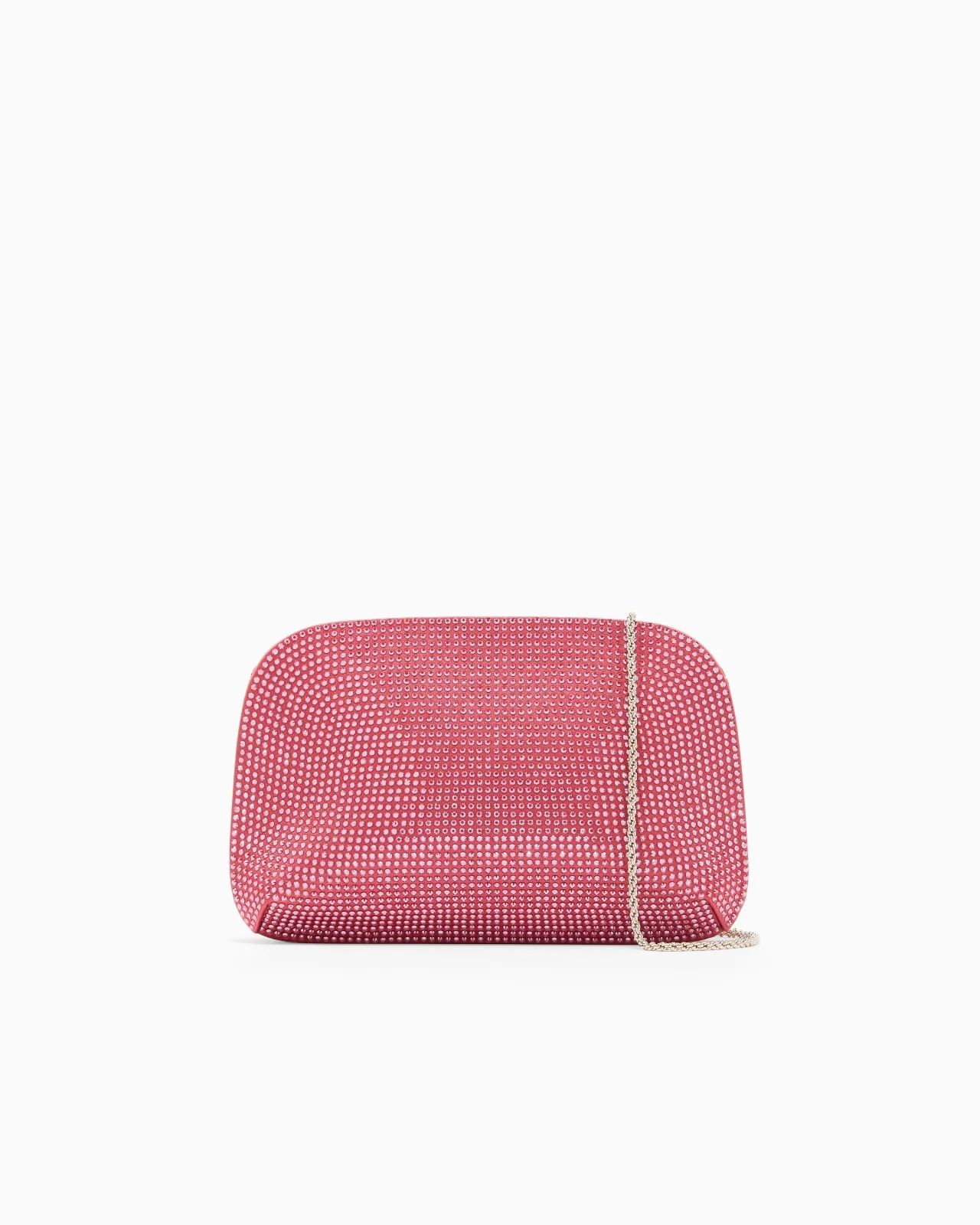 LA PRIMA SATIN AND RHINESTONE CLUTCH BAG - 1