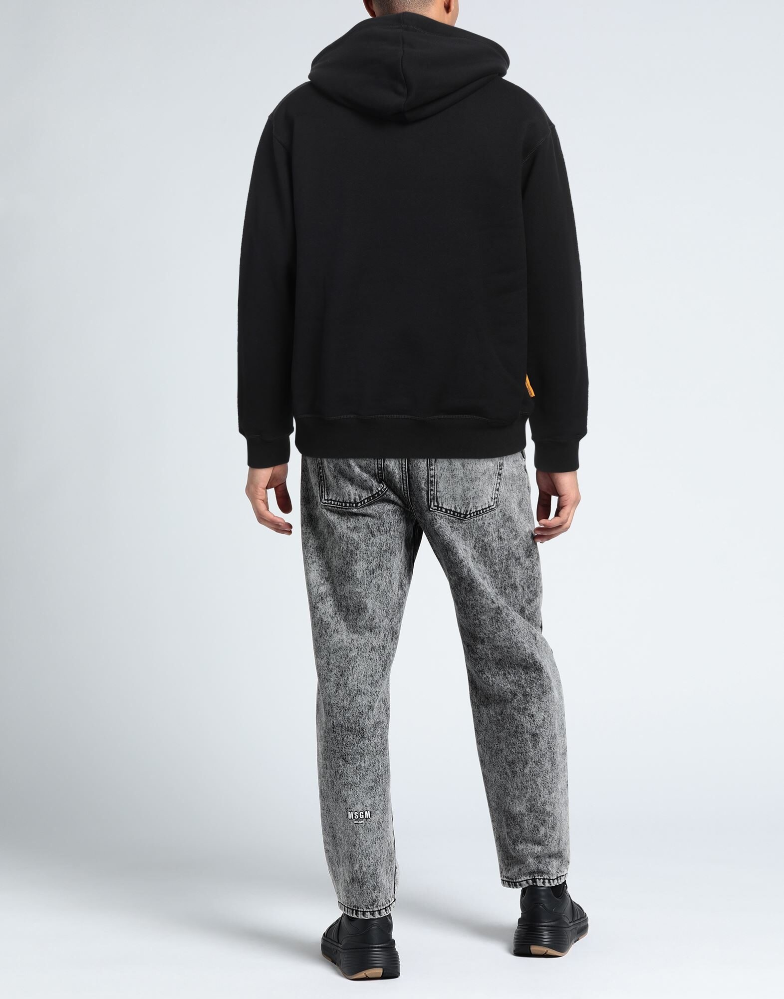 Black Men's Hooded Sweatshirt - 3