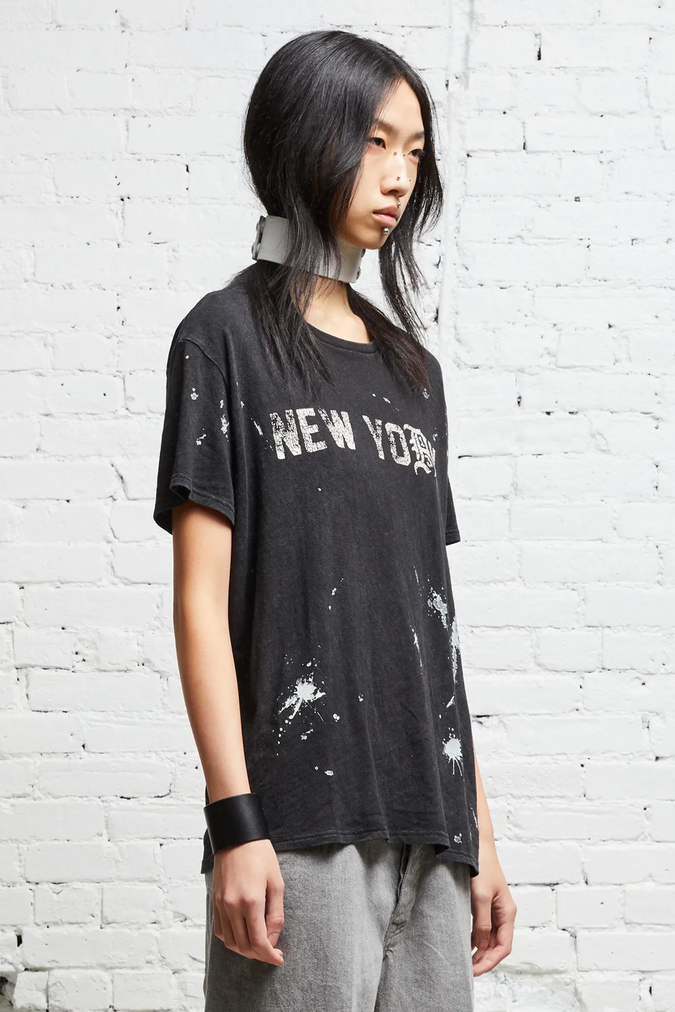 R13 NEW YORK BOY T - ACID BLACK - 3