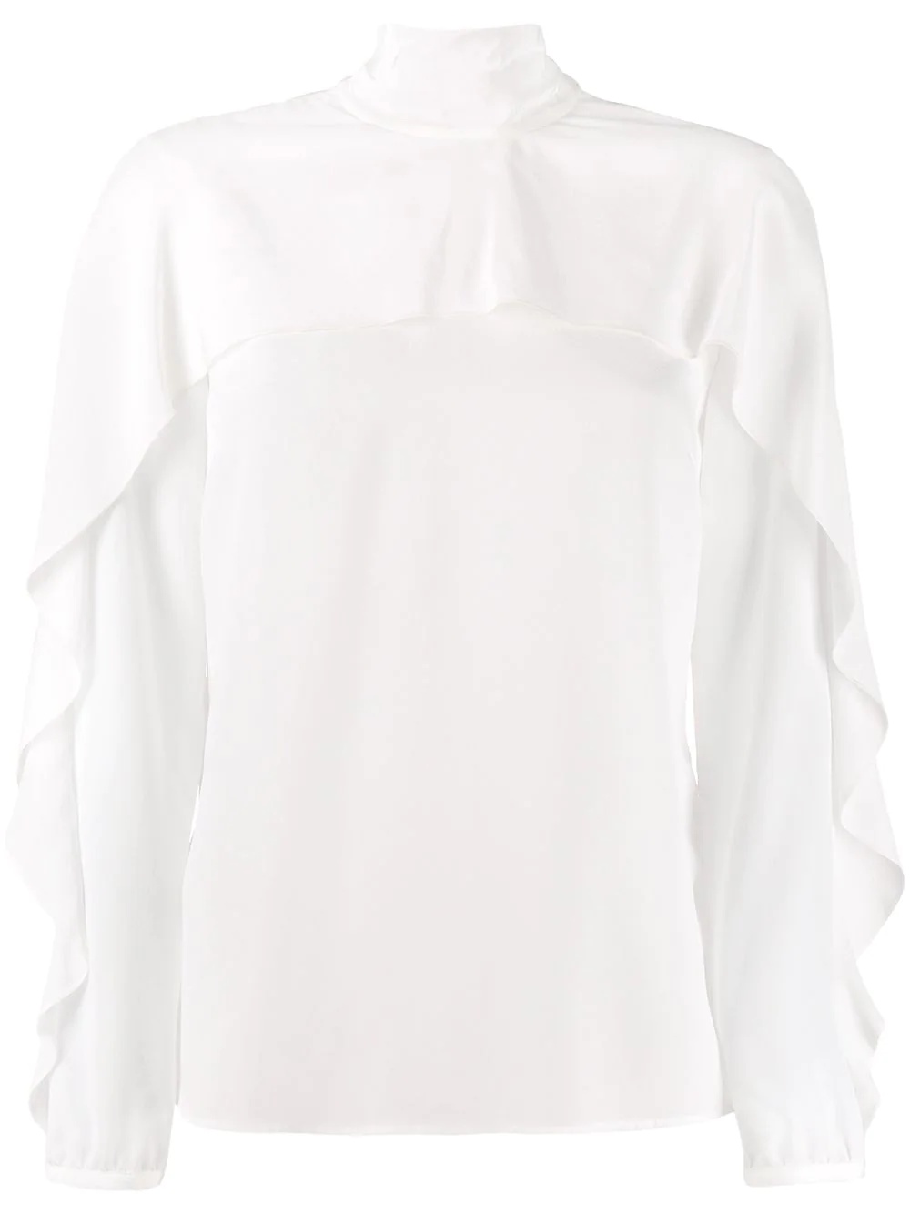 ruffle-sleeve blouse - 1