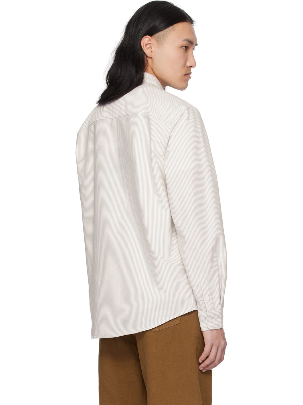 Beige & White Greg Shirt - 3