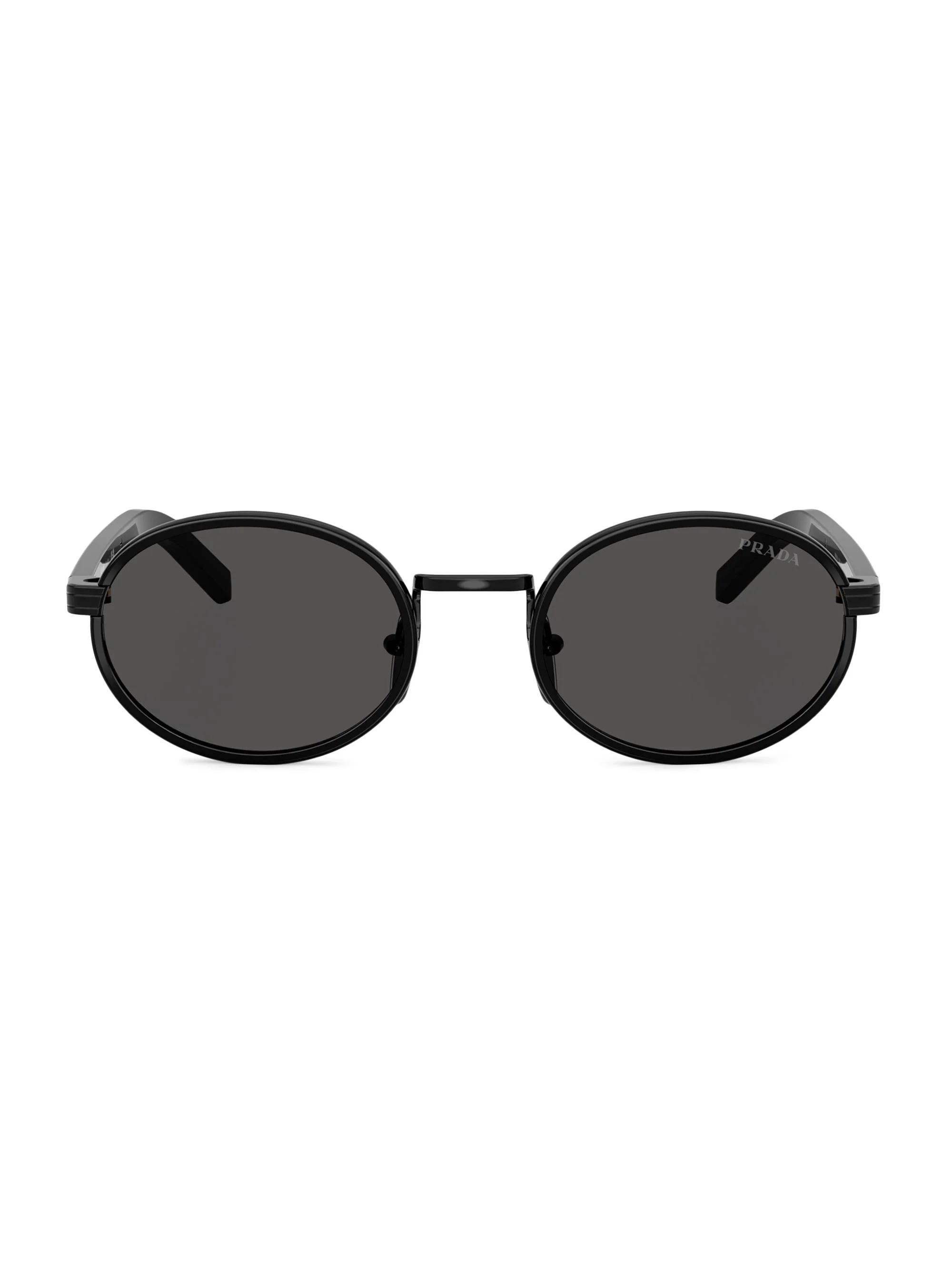 Women's 52MM Oval Sunglasses - Black - 1
