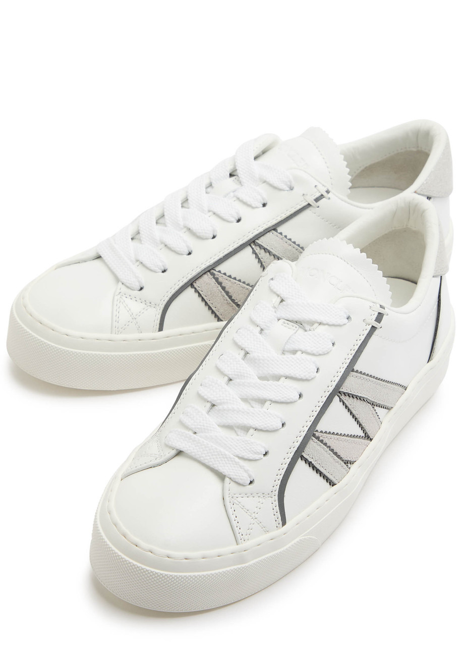 Moncler Monaco 2 Panelled Leather Sneakers - 3