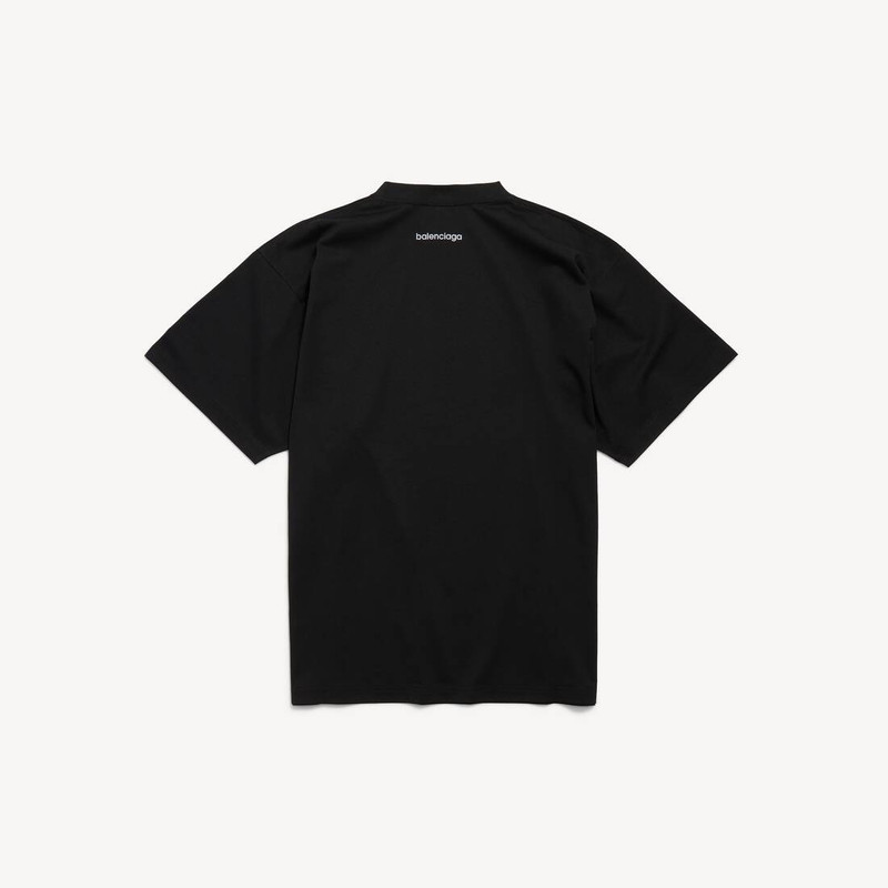 BALENCIAGA Men's Bodies Medium Fit T-shirt in Black outlook
