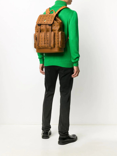 MCM all-over logo backpack outlook