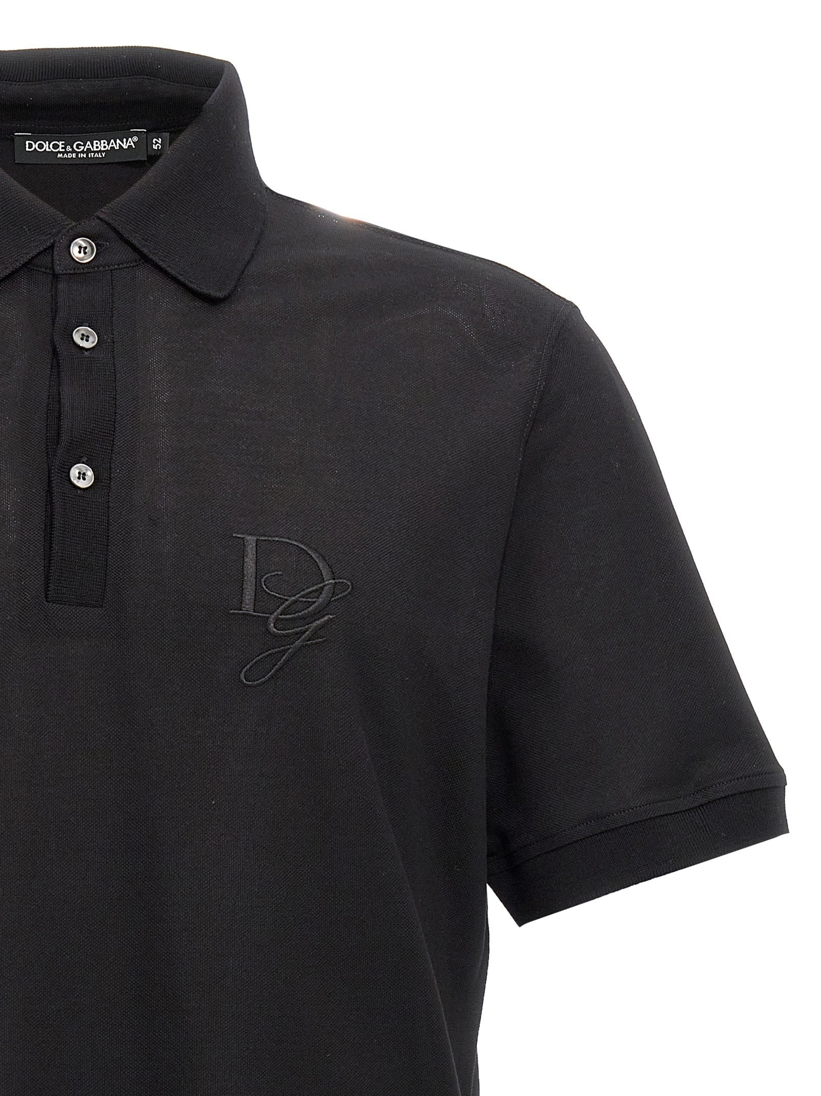 Dolce & Gabbana Men Logo Embroidery Polo Shirt - 3