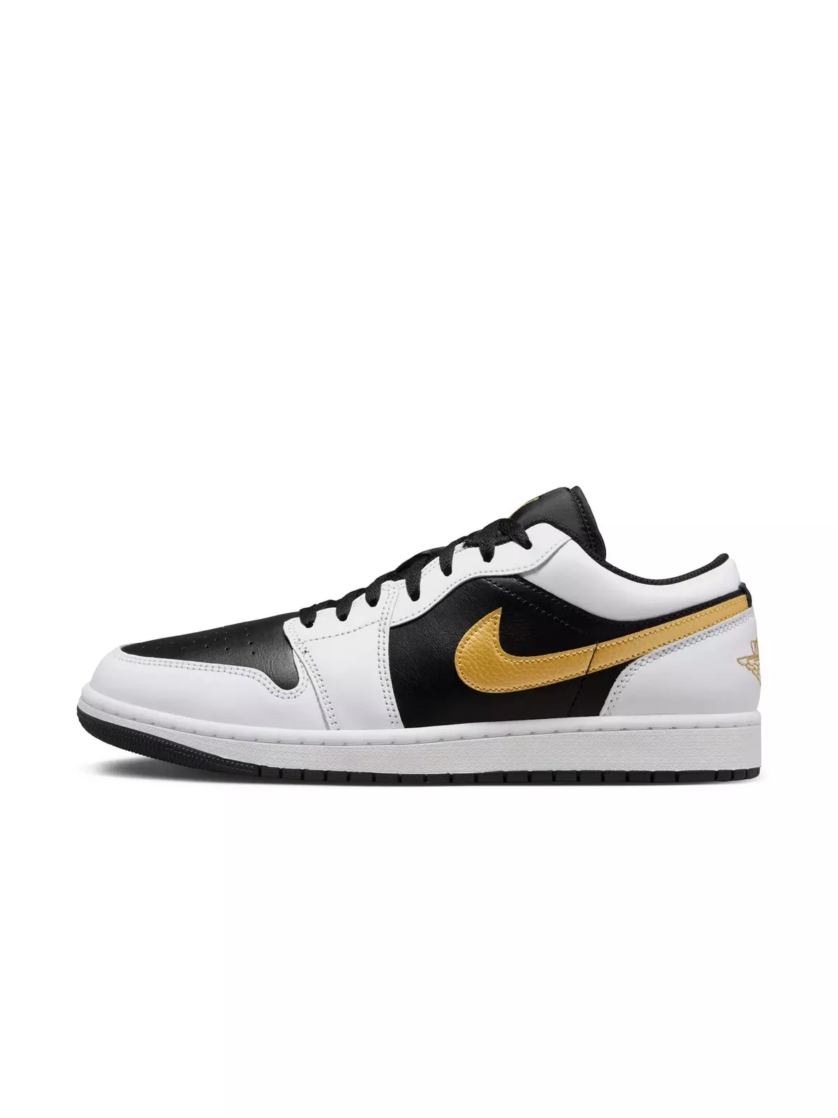 1 Low "White/Metallic Gold/Black" Men's Shoe - 3