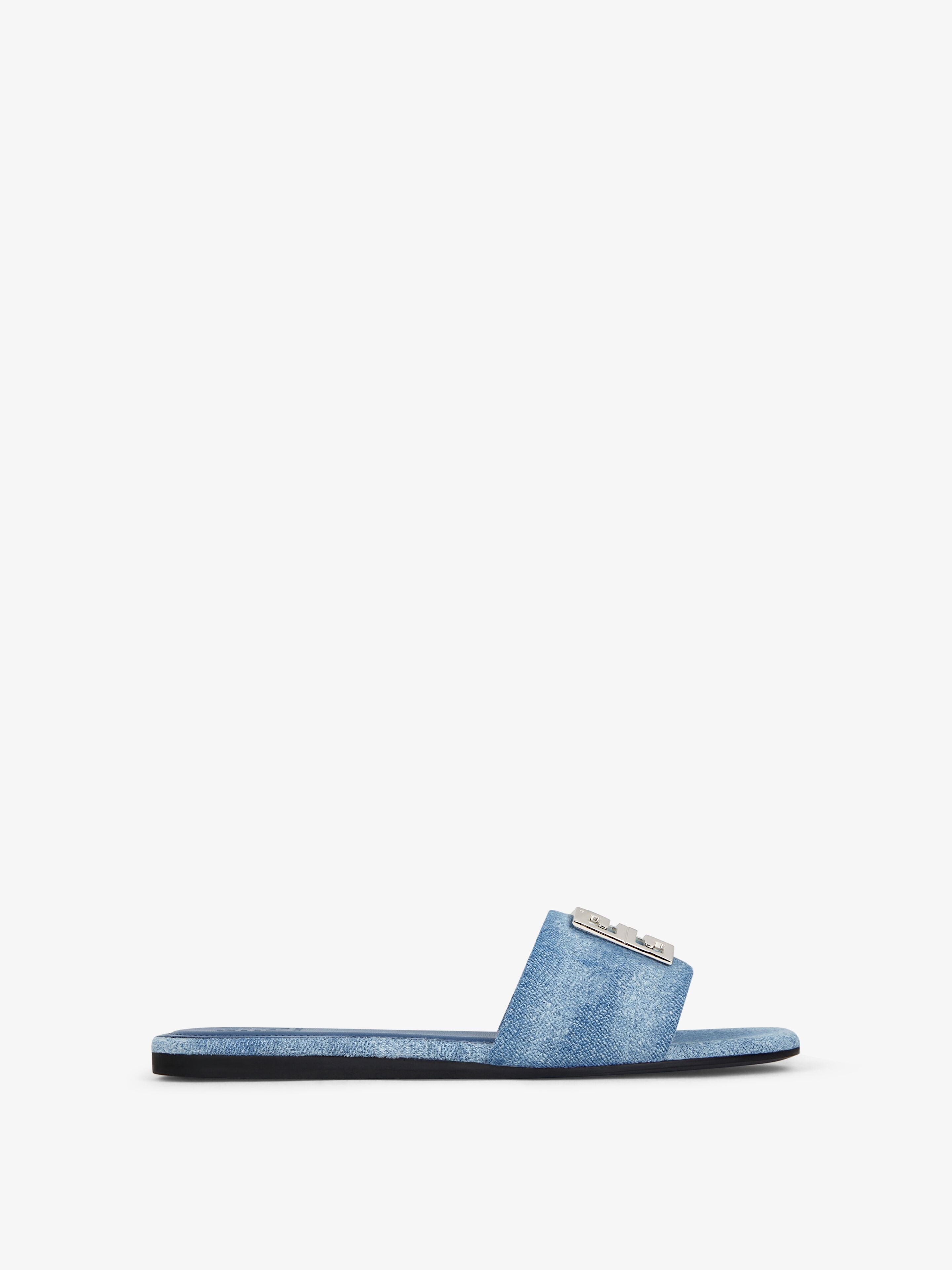 4G MULES IN WASHED DENIM - 1