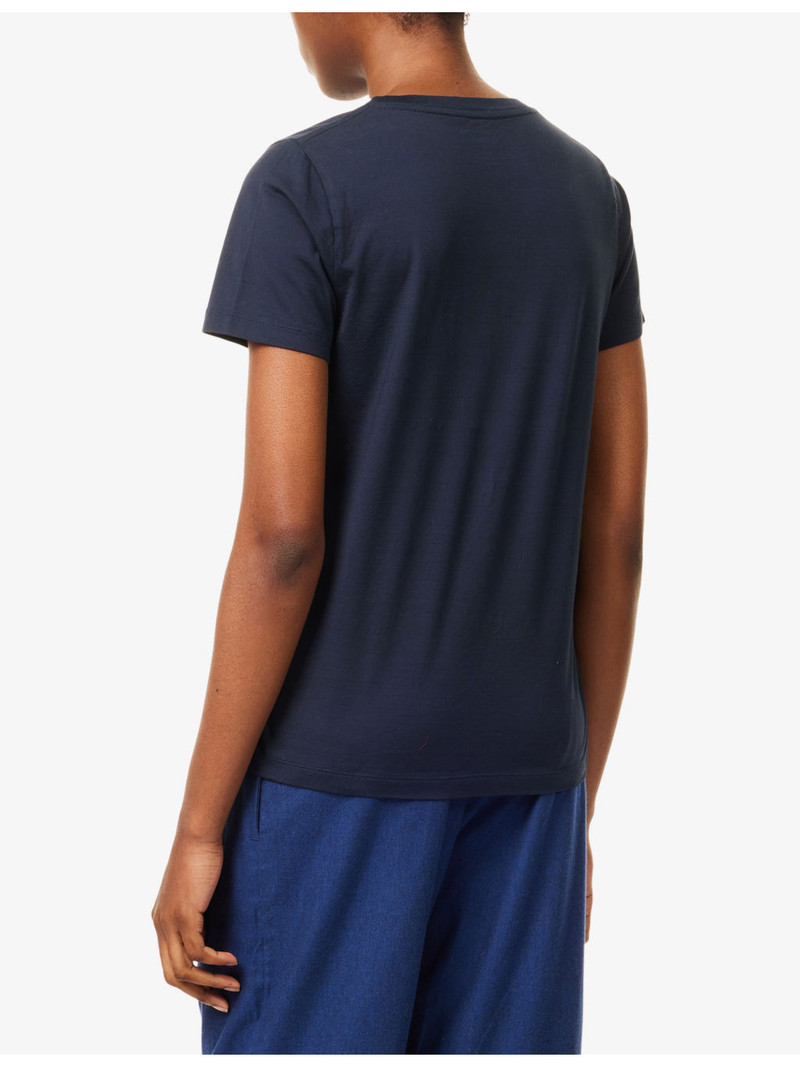 Jessica V-Neck Pima Cotton-Jersey T-Shirt 3