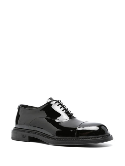 EMPORIO ARMANI patent-leather oxford shoes outlook