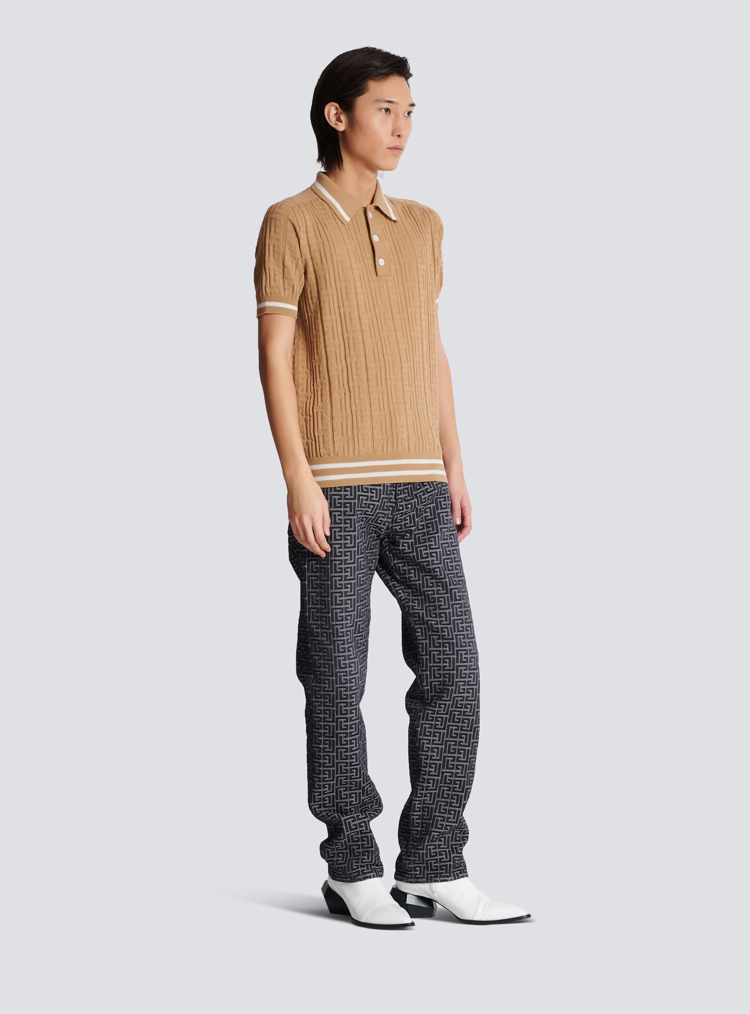 PB Labyrinth wool polo shirt - 3