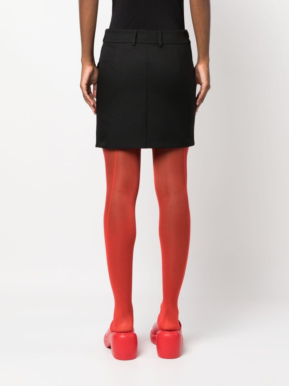 Tech Drill tailored miniskirt - 4