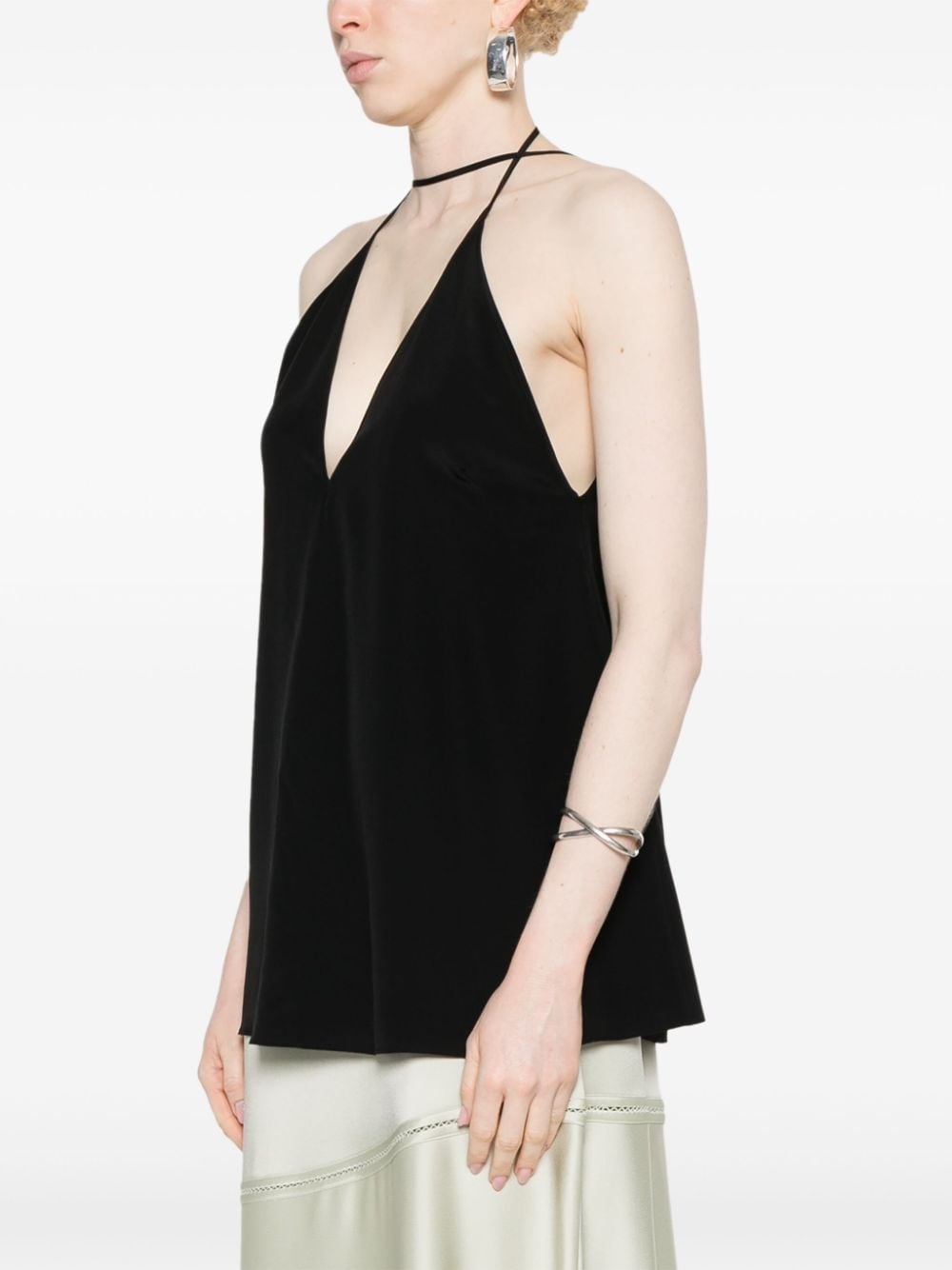 V-neck spaghetti-straps top - 3