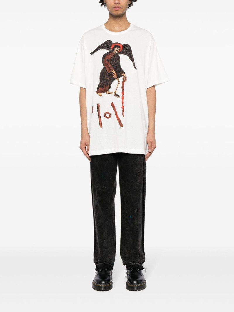 Yohji Yamamoto graphic-print T-shirt outlook