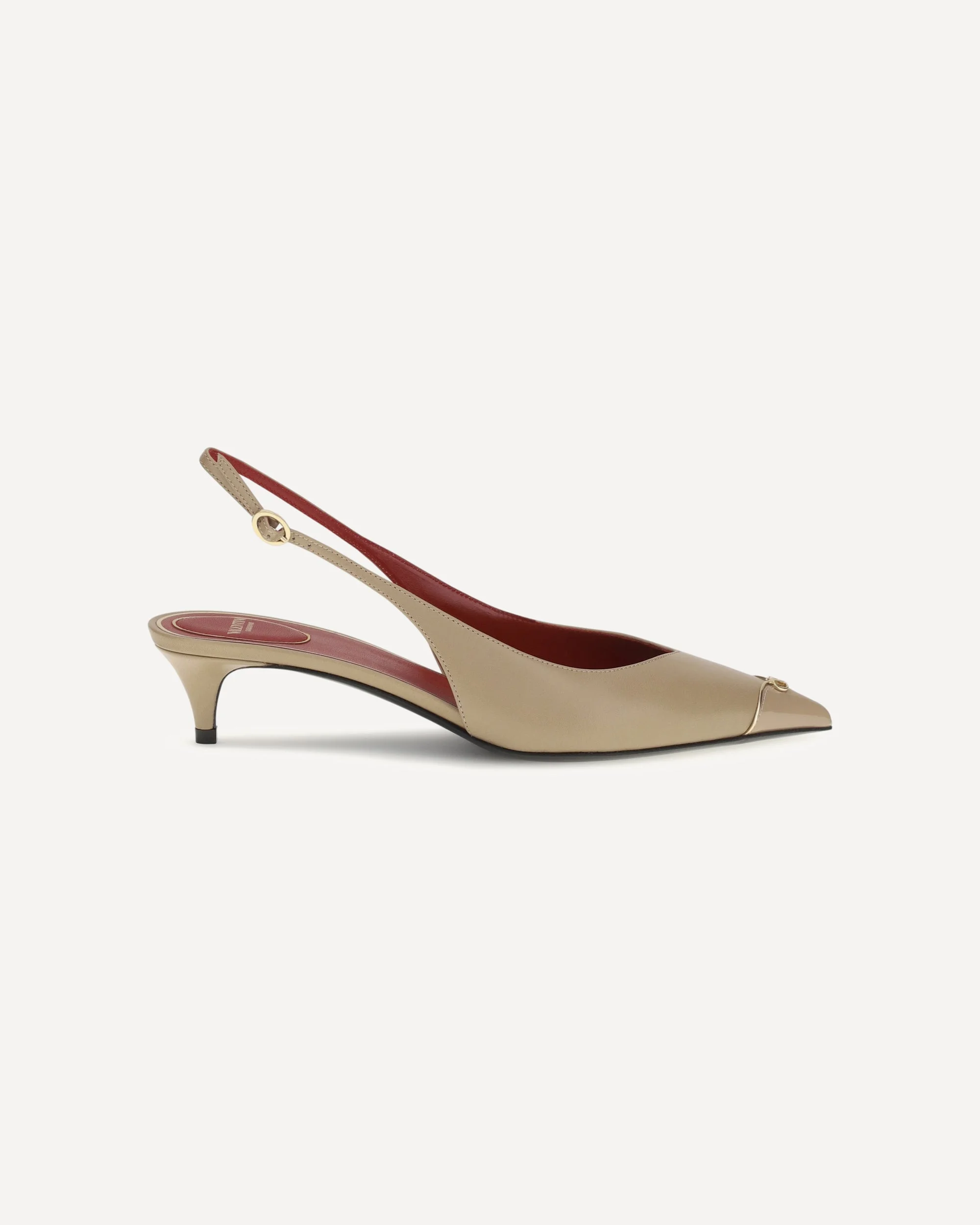 VLogo Signature kitten-heel slingback Pumps - 1
