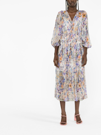 Zimmermann floral-print midi dress outlook