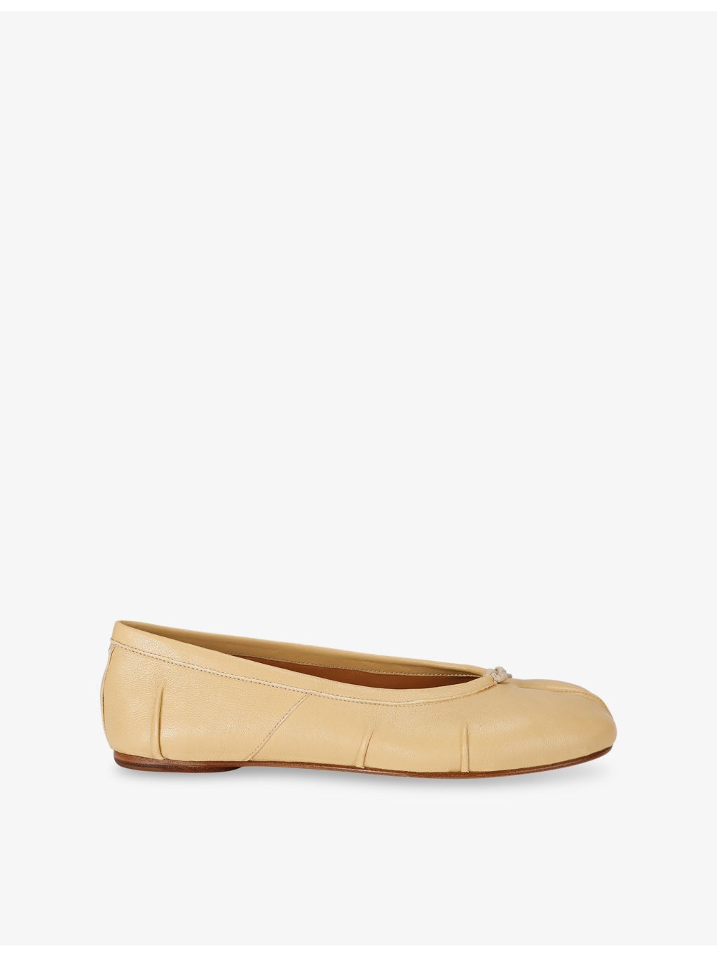 Tabi Split-Toe Leather Ballet Flats - 1