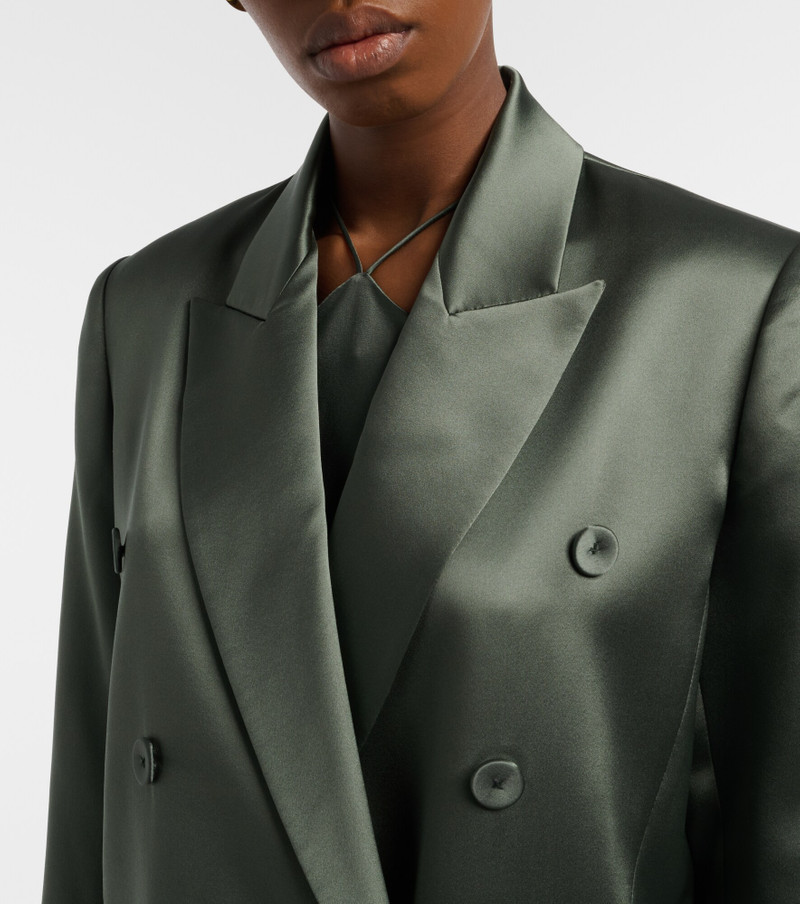Double-breasted silk blazer 3