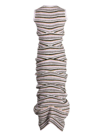Kiko Kostadinov striped knitted maxi dress outlook