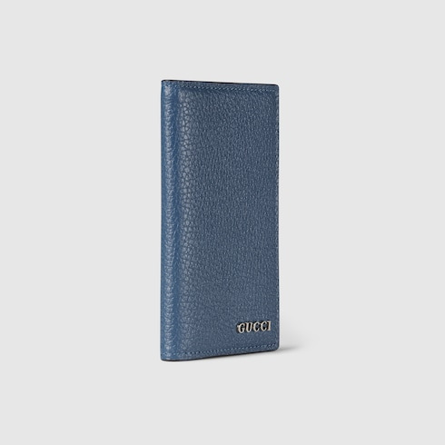 Long card case with Gucci script - 3