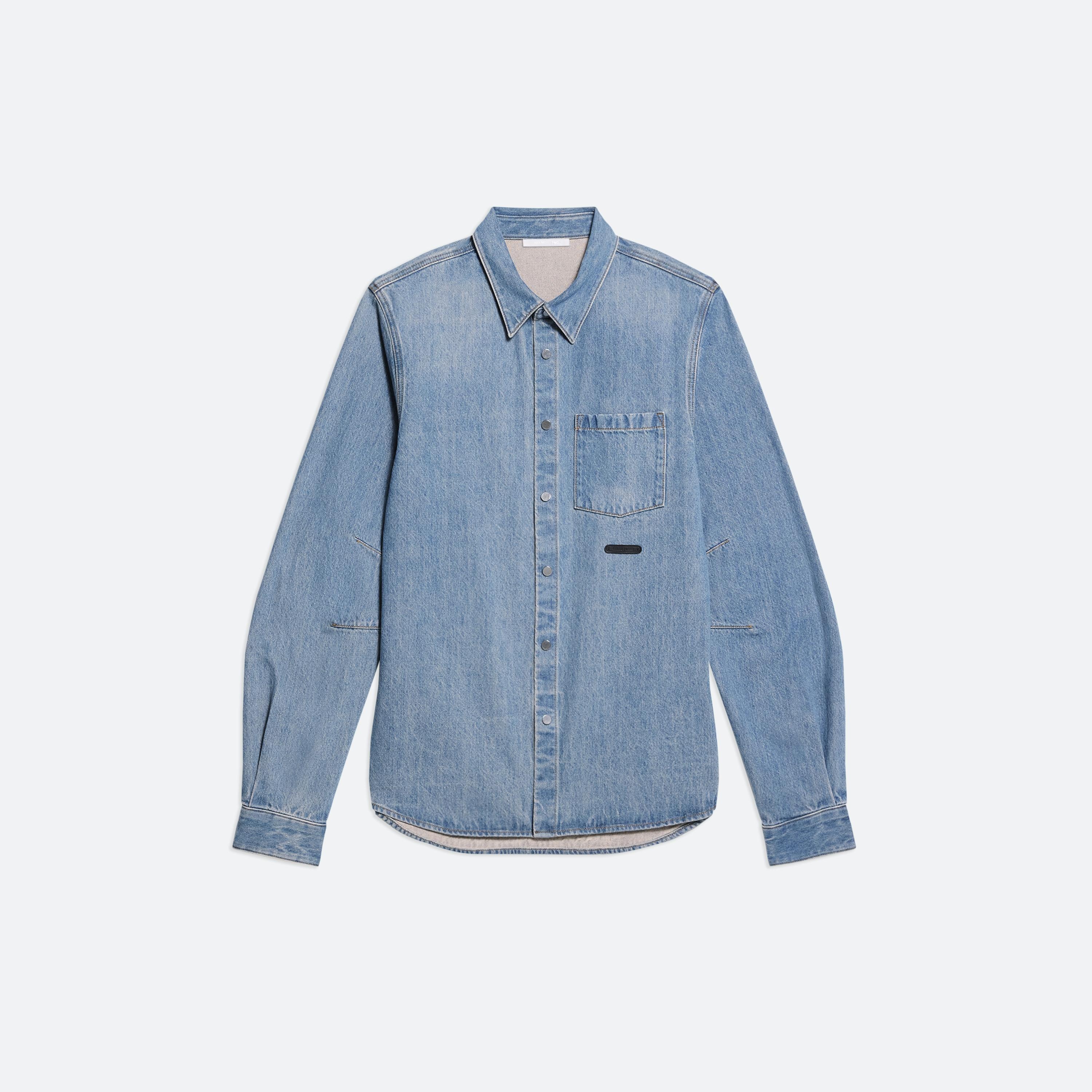 CURVED CLASSIC DENIM SHIRT - 1