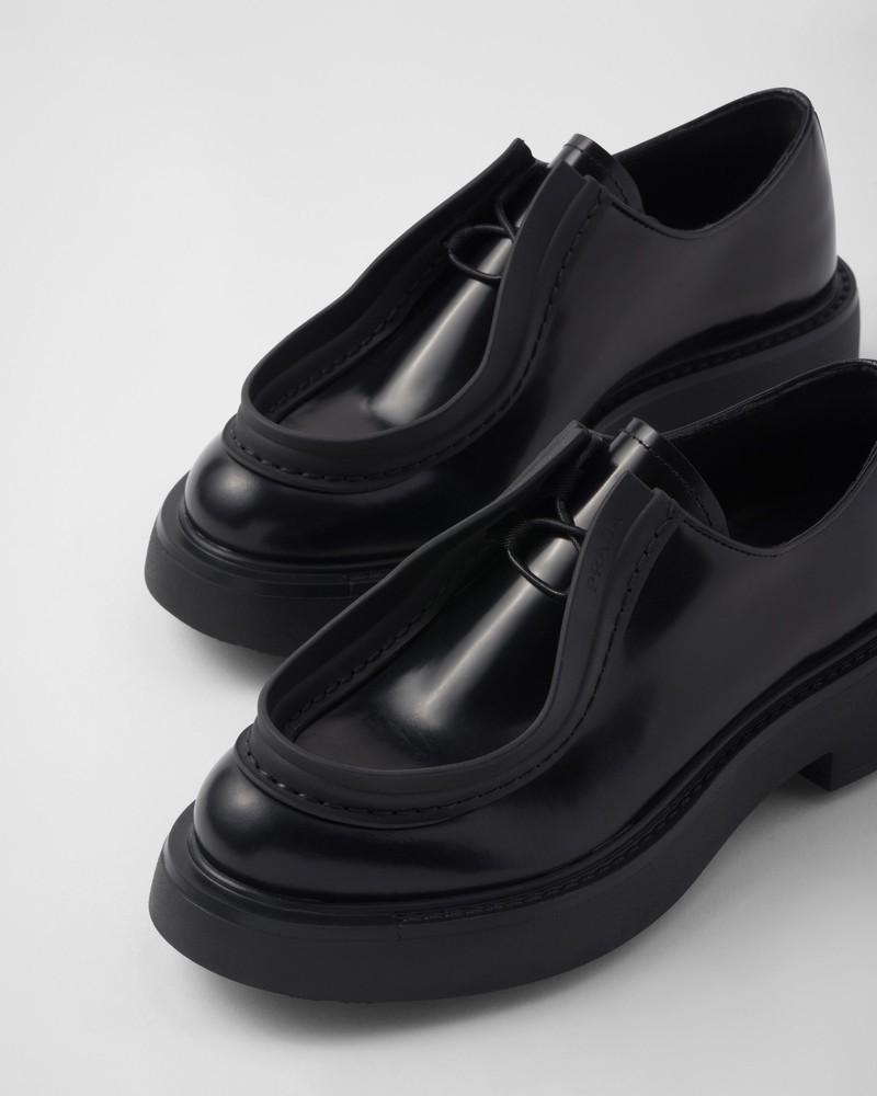 Brushed leather lace-up shoes 6