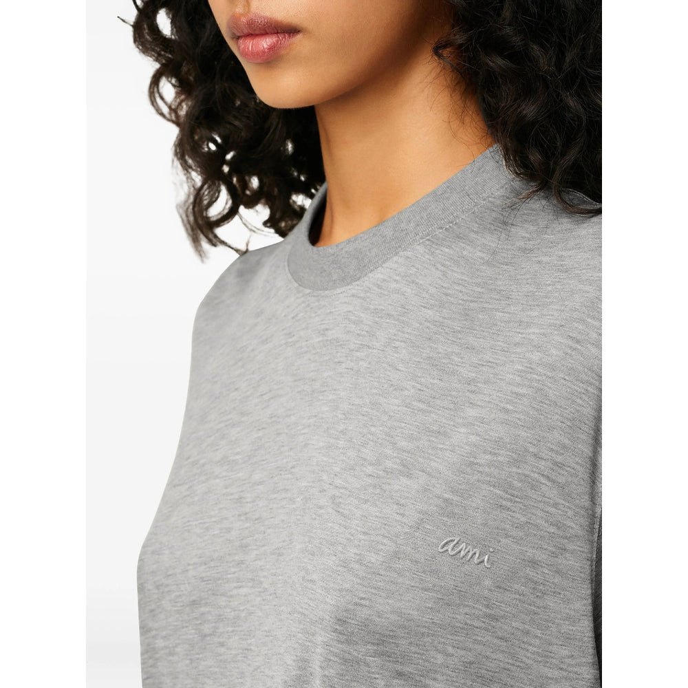 Ami Paris Grey T-Shirts & Vests - T-Shirts Men - 2