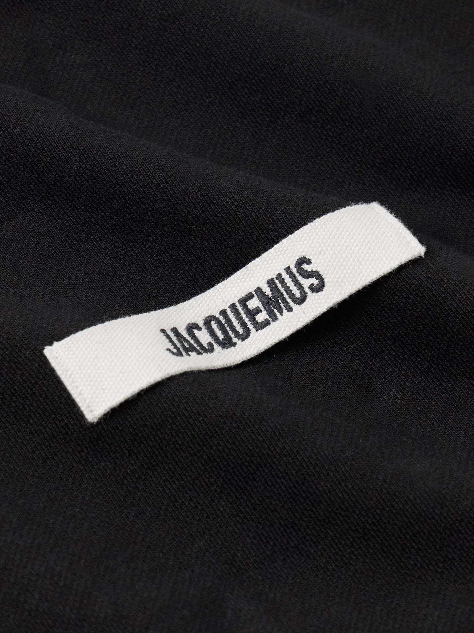 Logo-Embroidered Cotton-Jersey Zip-Up Hoodie Black - 4