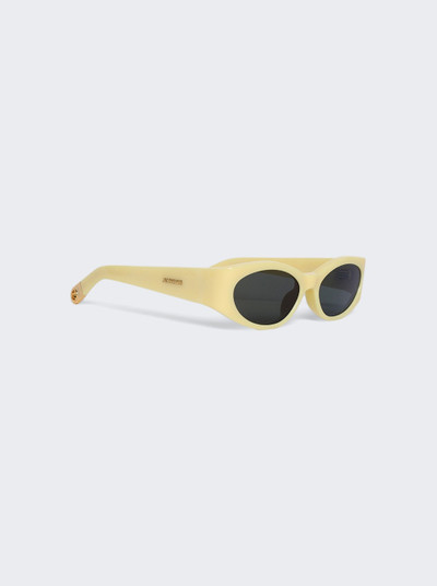 LINDA FARROW Ovalo Sunglasses Yellow outlook