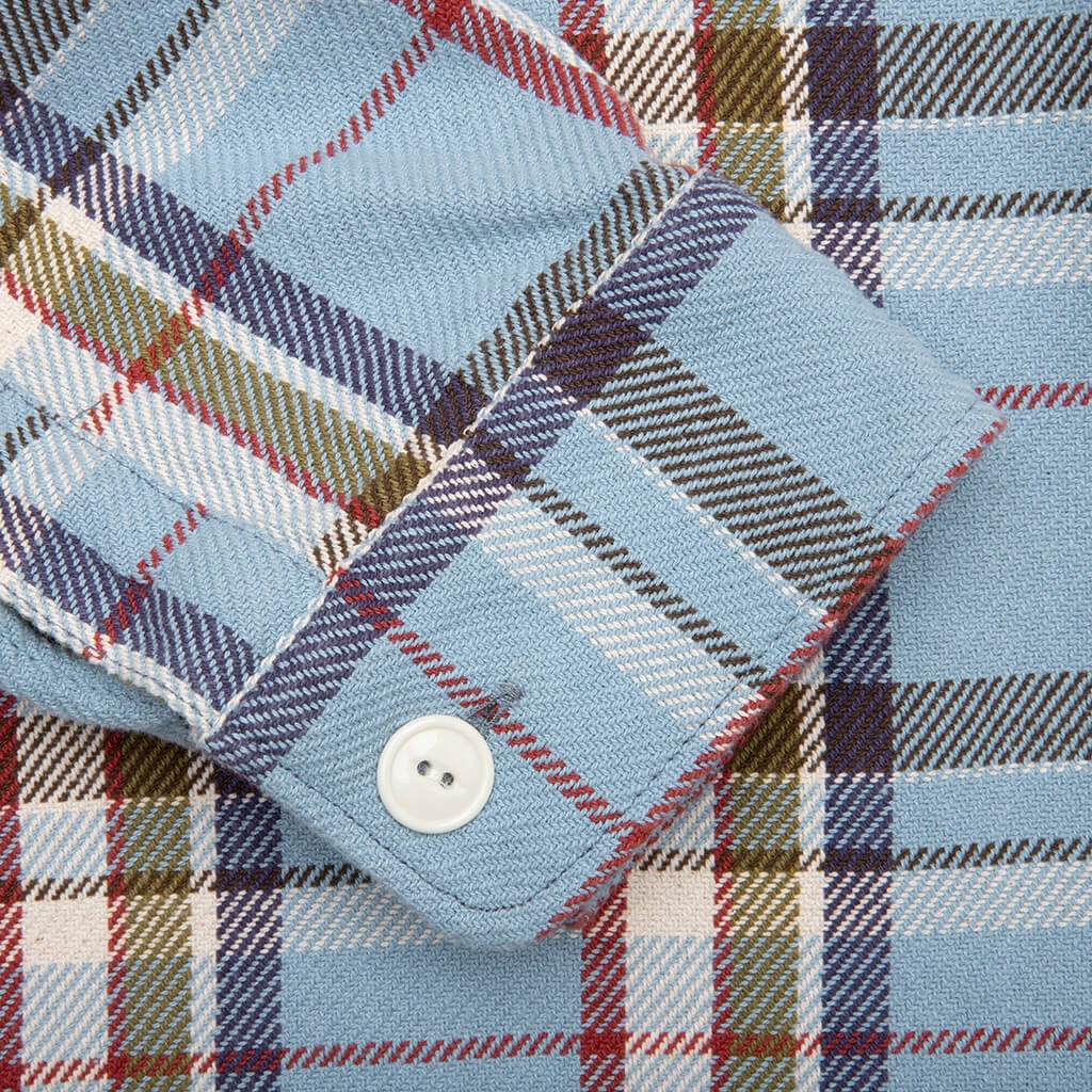 CHECK SHIRT - BLUE - 5