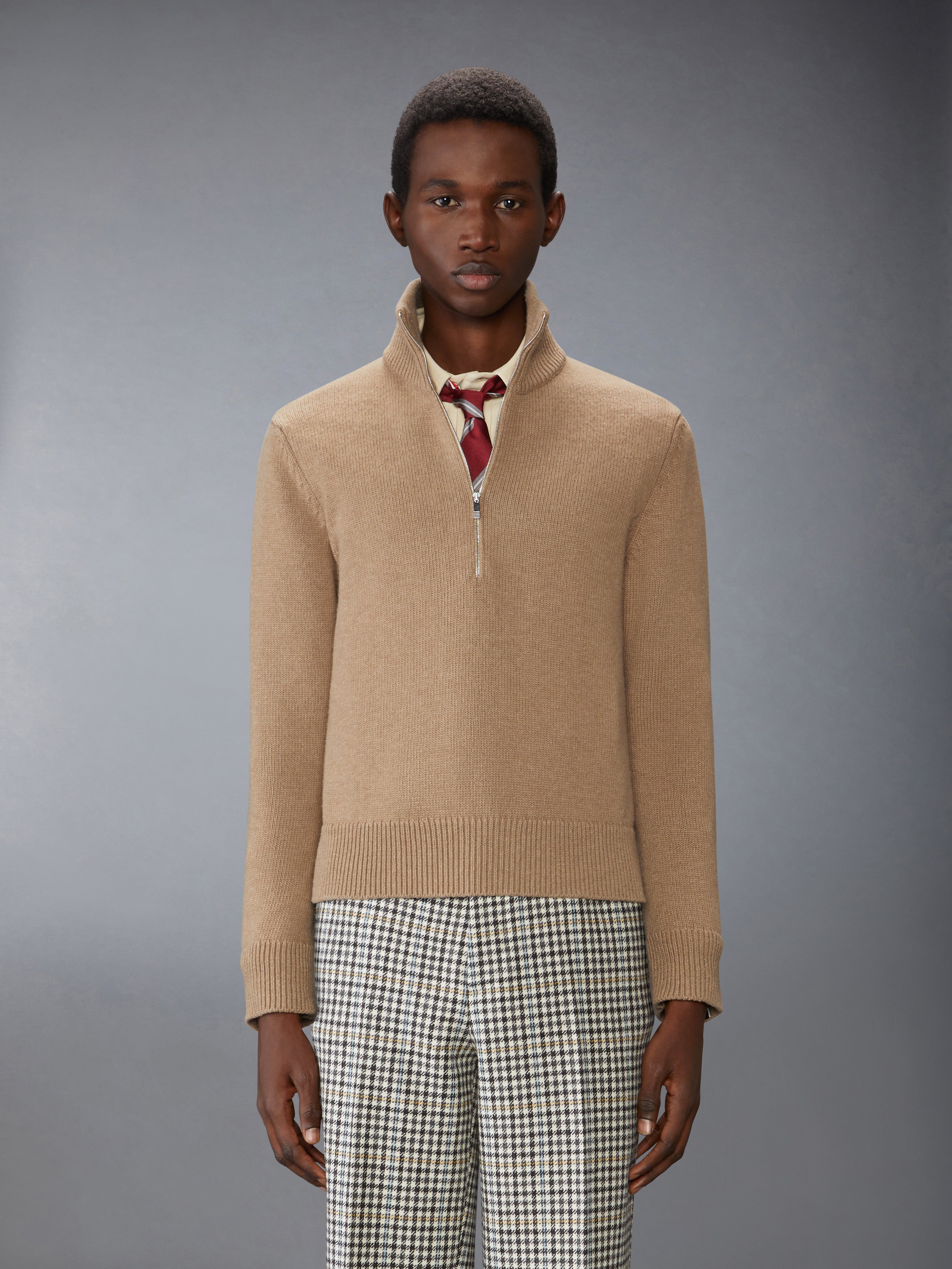 GEESE INTARSIA MERNIO WOOL MOCK NECK PULLOVER - 2