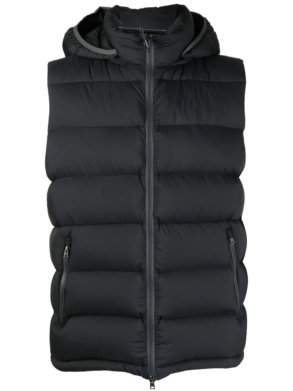 zipped padded gilet - 1