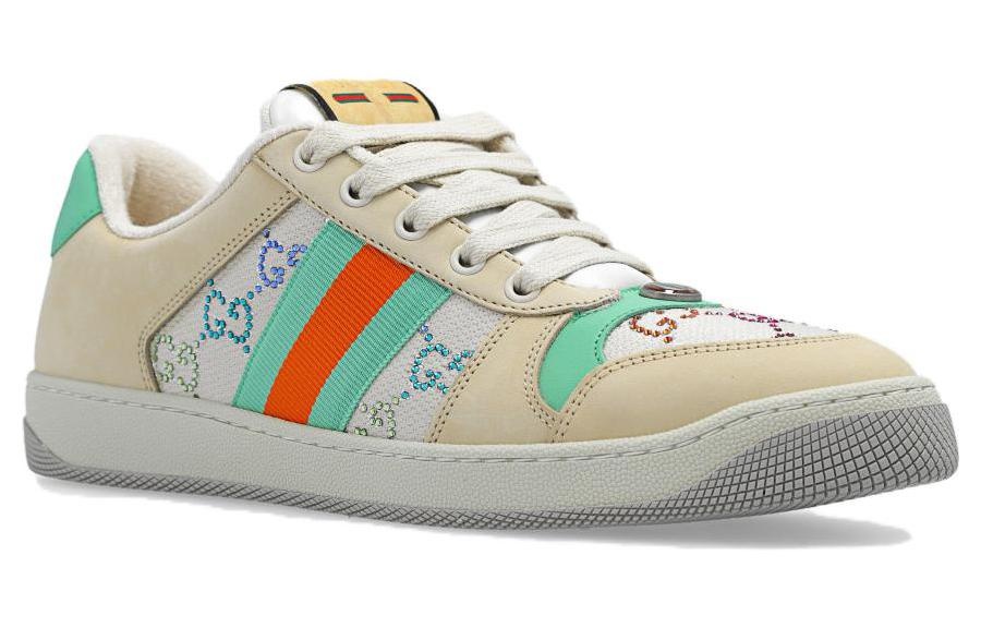 (WMNS) Gucci Screener 'GG Crystals - Beige Green Orange' 732193-FABH2-9178 - 3
