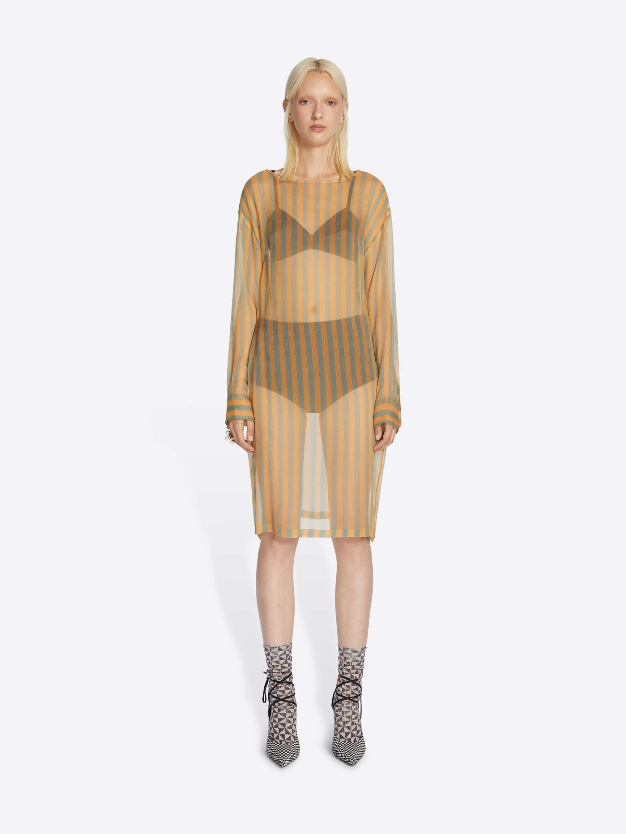 STRAIGHT SILK DRESS - 2