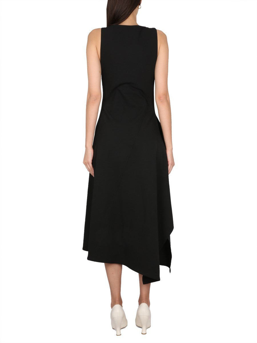 ASYMMETRICAL MIDI DRESS - 3