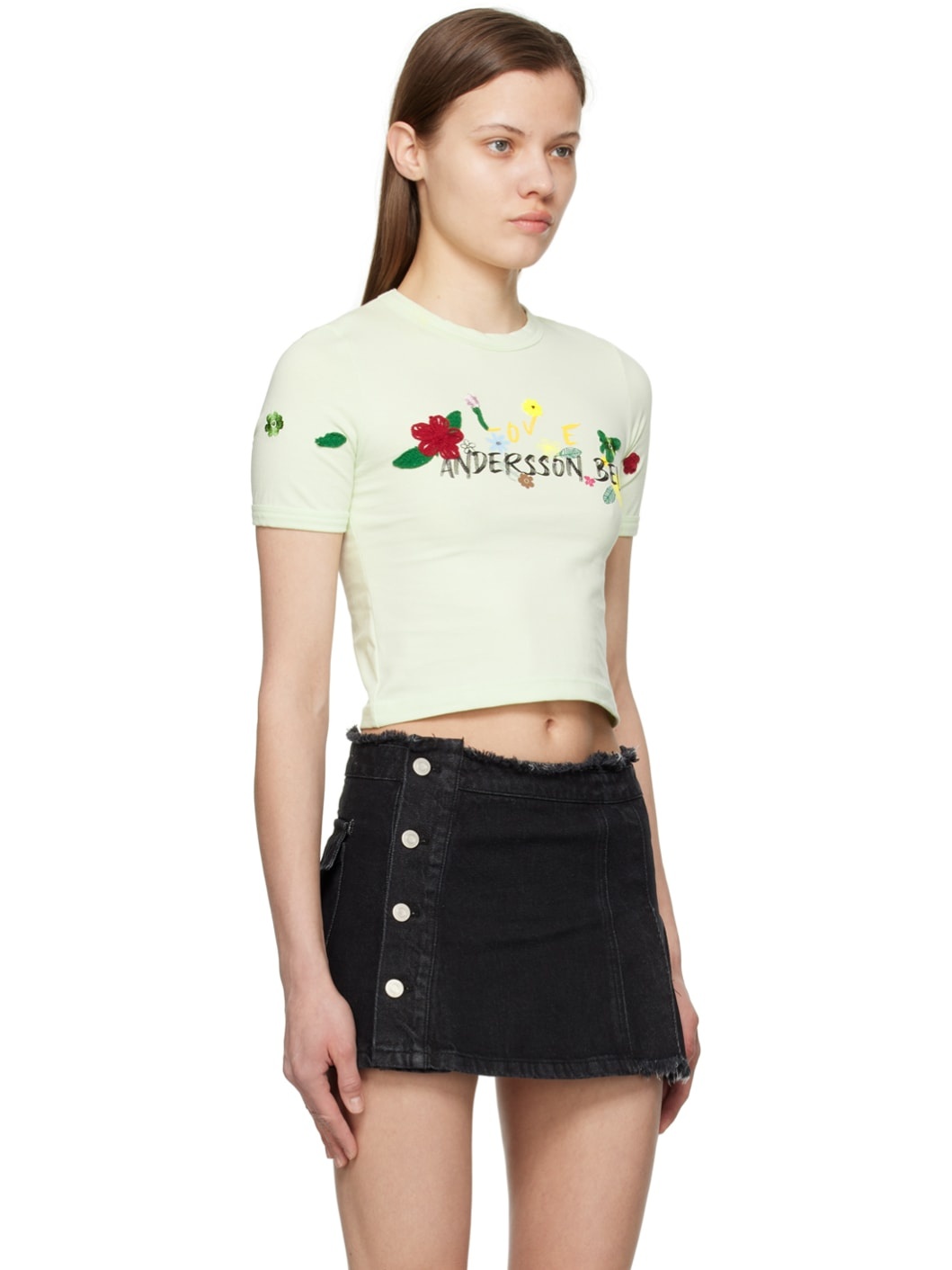 Green Dasha Flower Garden T-Shirt - 2