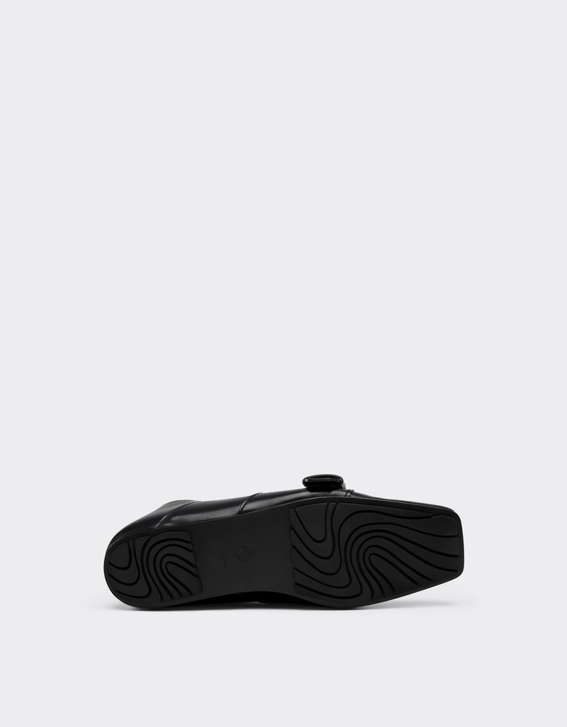 Brushed leather loafers 4