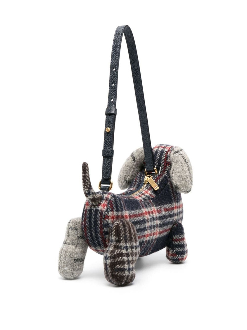 Hector plaid-check wool shoulder bag 3