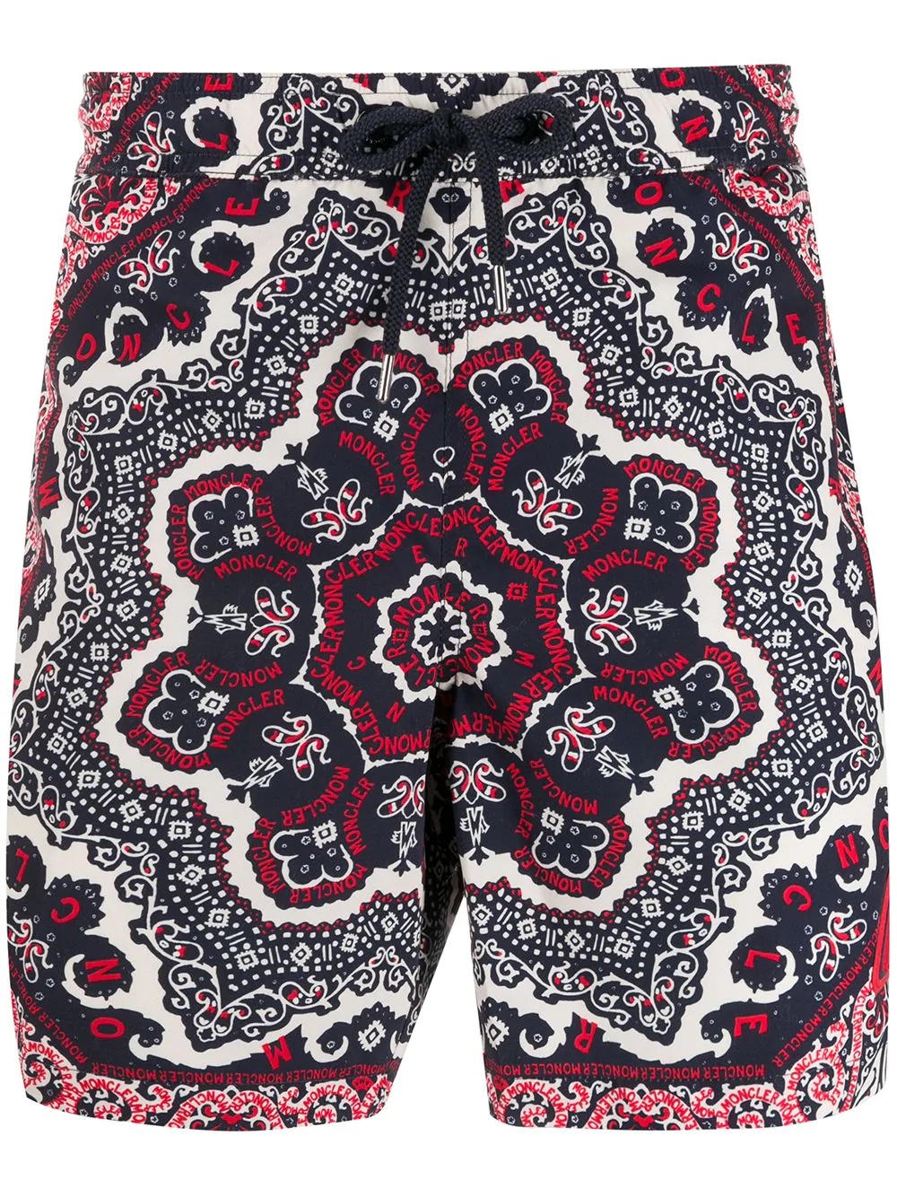 paisley print swim trunks - 1