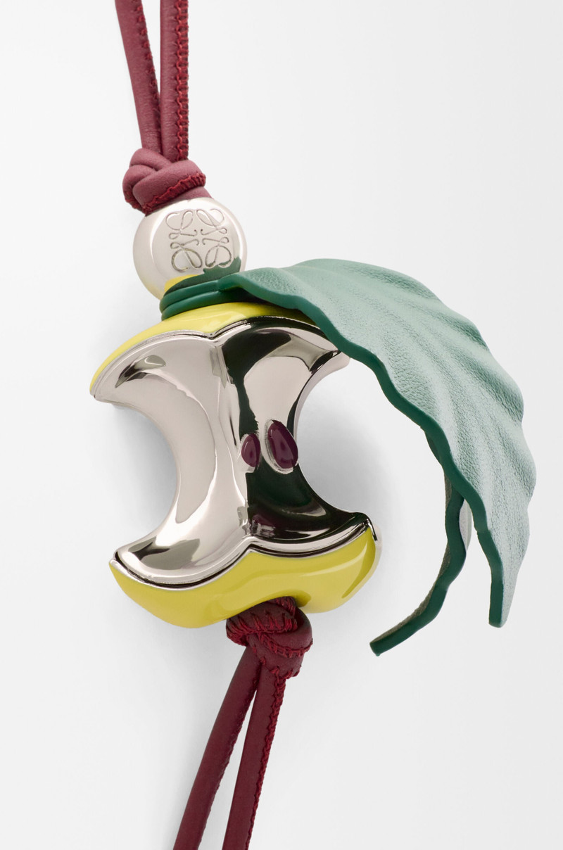 Loewe Apple charm in brass and calfskin outlook