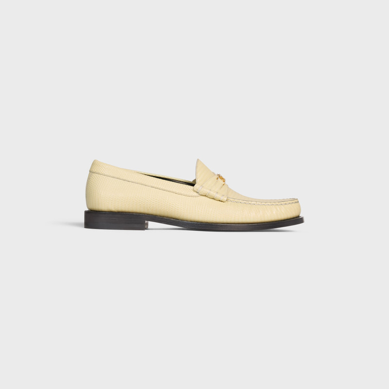 CELINE LUCO Triomphe loafer in LIZARD STAMPED CALFSKIN 1