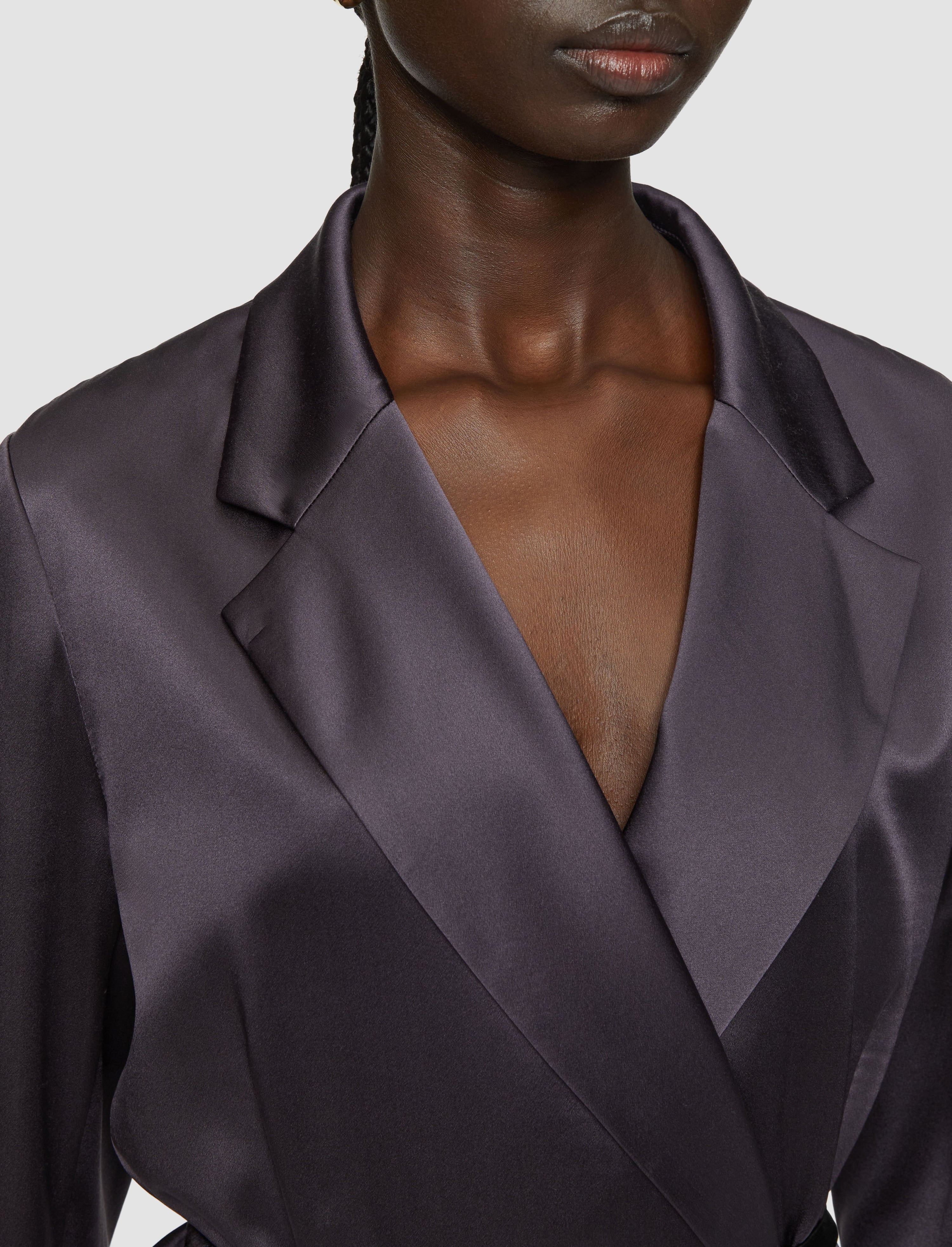 Joubert Silk Satin Jacket - 5