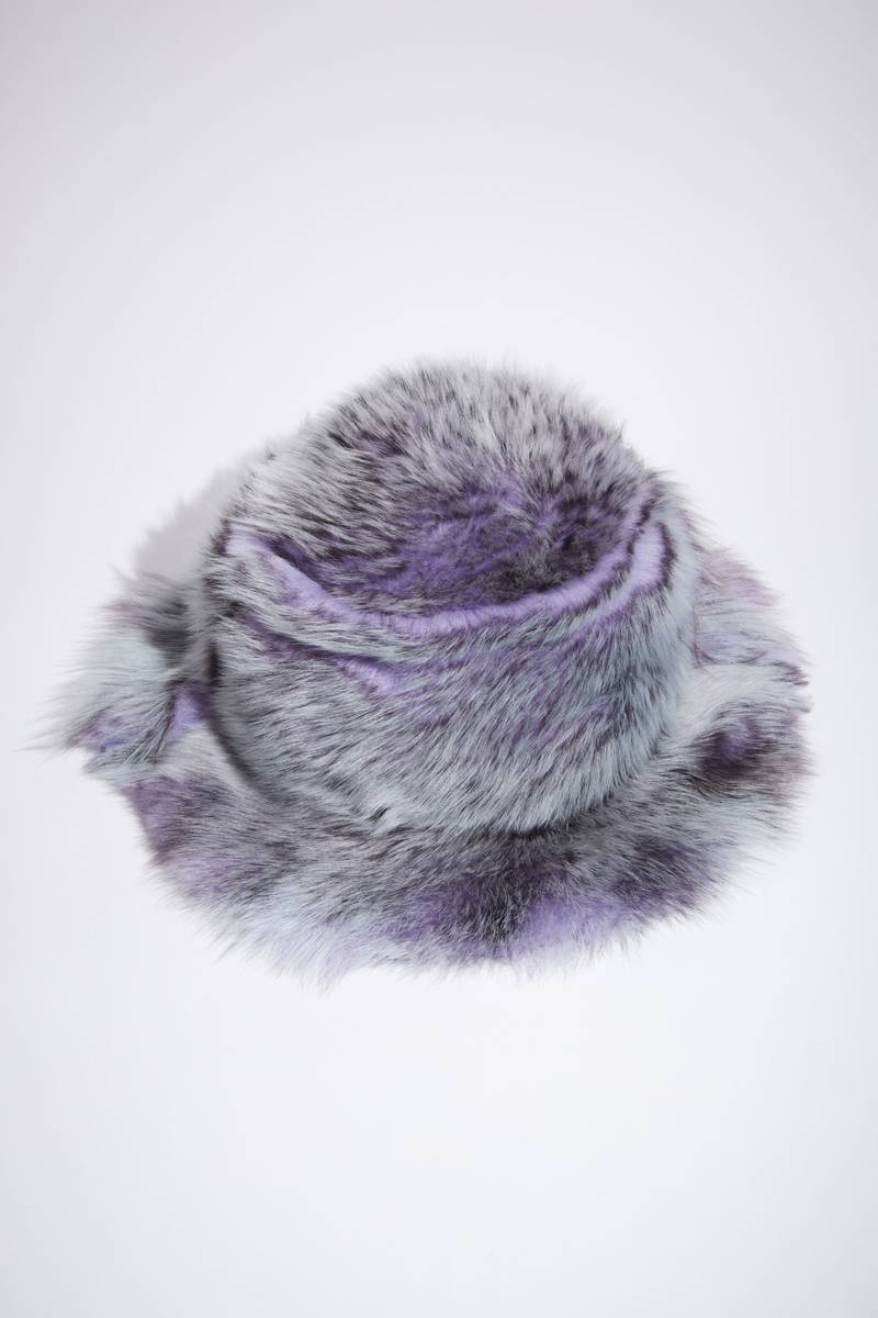 Shearling bucket hat - Lilac purple 4