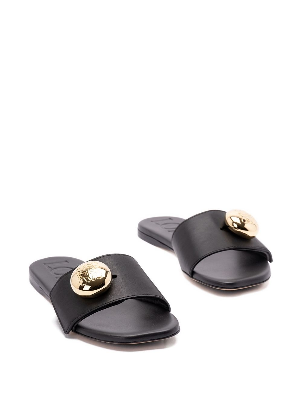 logo flat sandals - 2