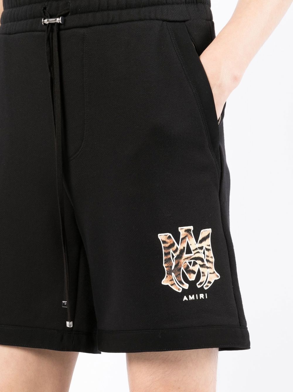 logo-patch track shorts - 5