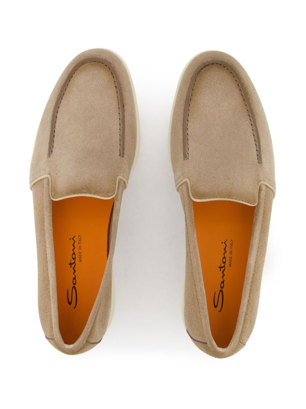 Malibu almond-toe leather loafers - 4