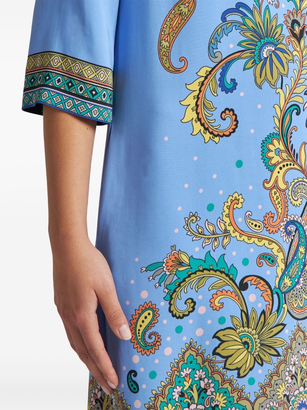 paisley-print dress - 4