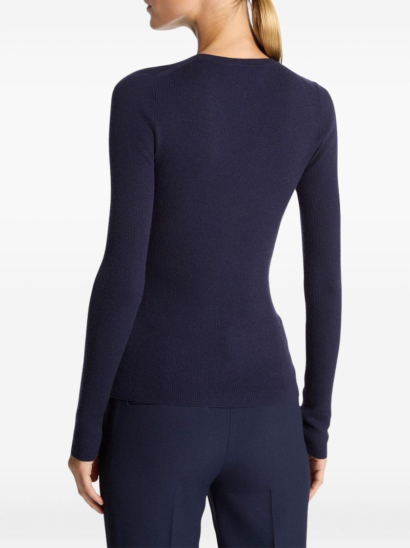 MICHAEL KORS COLLECTION ribbed long-sleeve T-shirt outlook