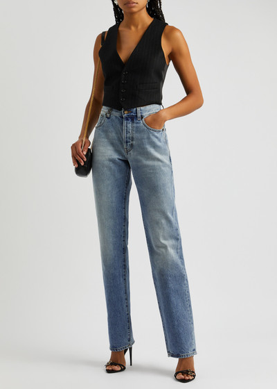 SAINT LAURENT Cassandre slim-leg jeans outlook